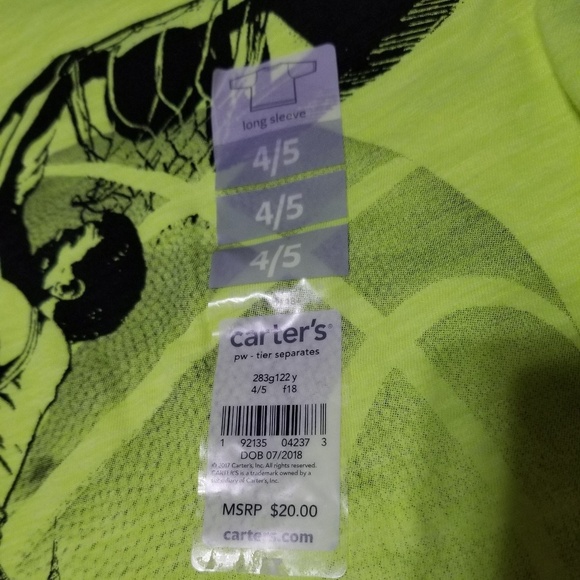 CARTER'S Boy's Long Sleeve T-shirt - Picture 5 of 6